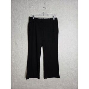 J Crew Favorite Fit Dress Pants 4 Black Wool Stretch Preppy Minimalist Trousers